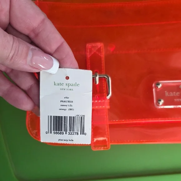 Kate Spade Vibrant Orange Transparent Bag - Picture 2 of 6